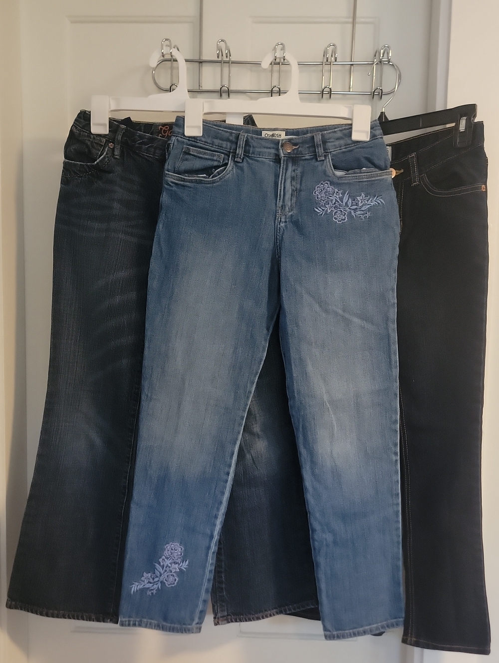 OshKosh B'gosh Light Blue Embroidered Straight-Leg Jeans